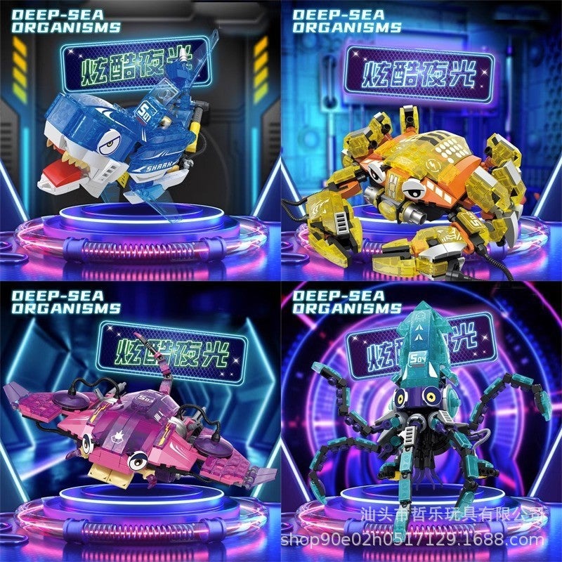 Compatible With Lego Luminous Dinosaur Model Jurassic Series Puzzle Assembled Small Particle Building Blocks Children'S Toys - Image 3